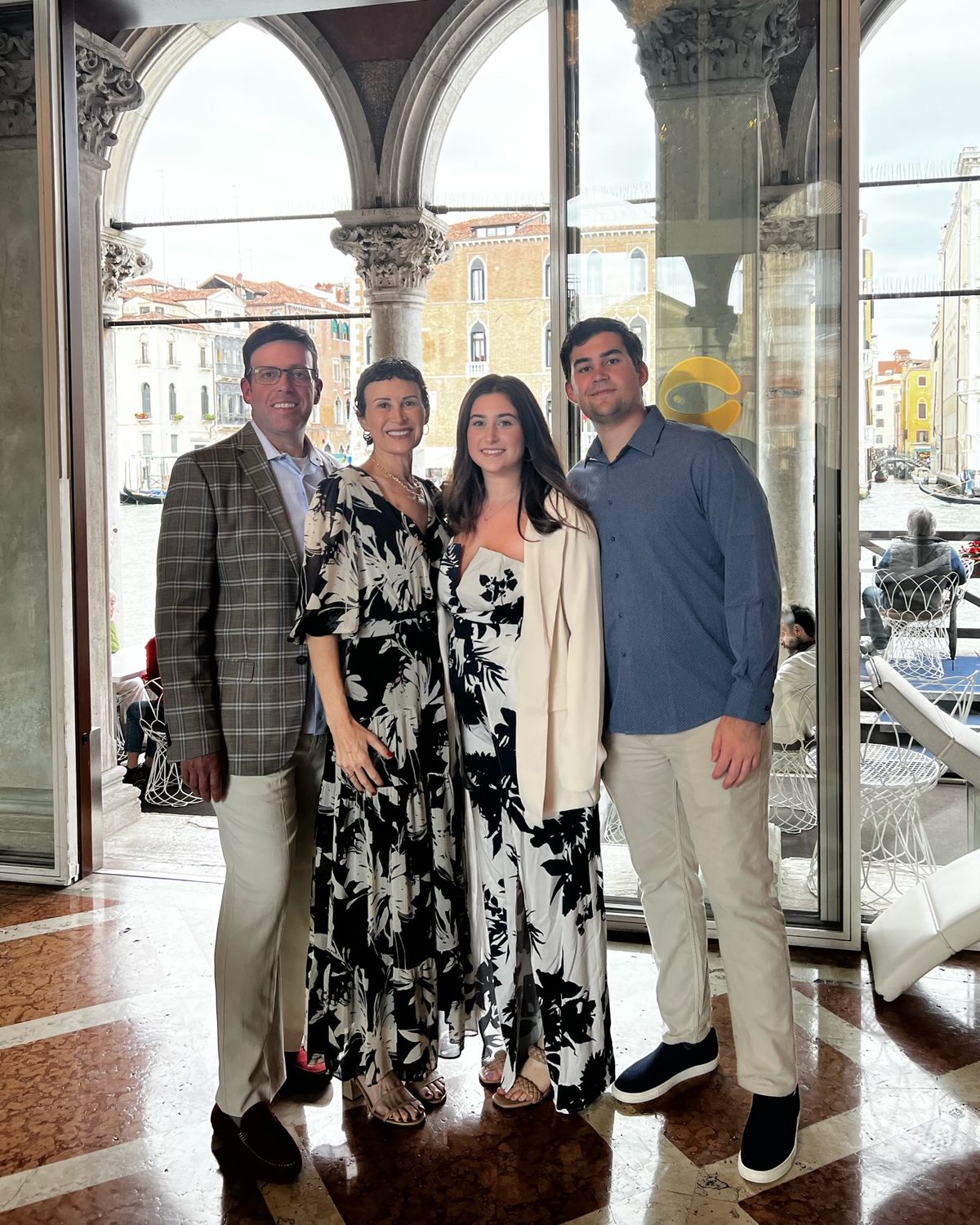 The Richmond family together in Venice